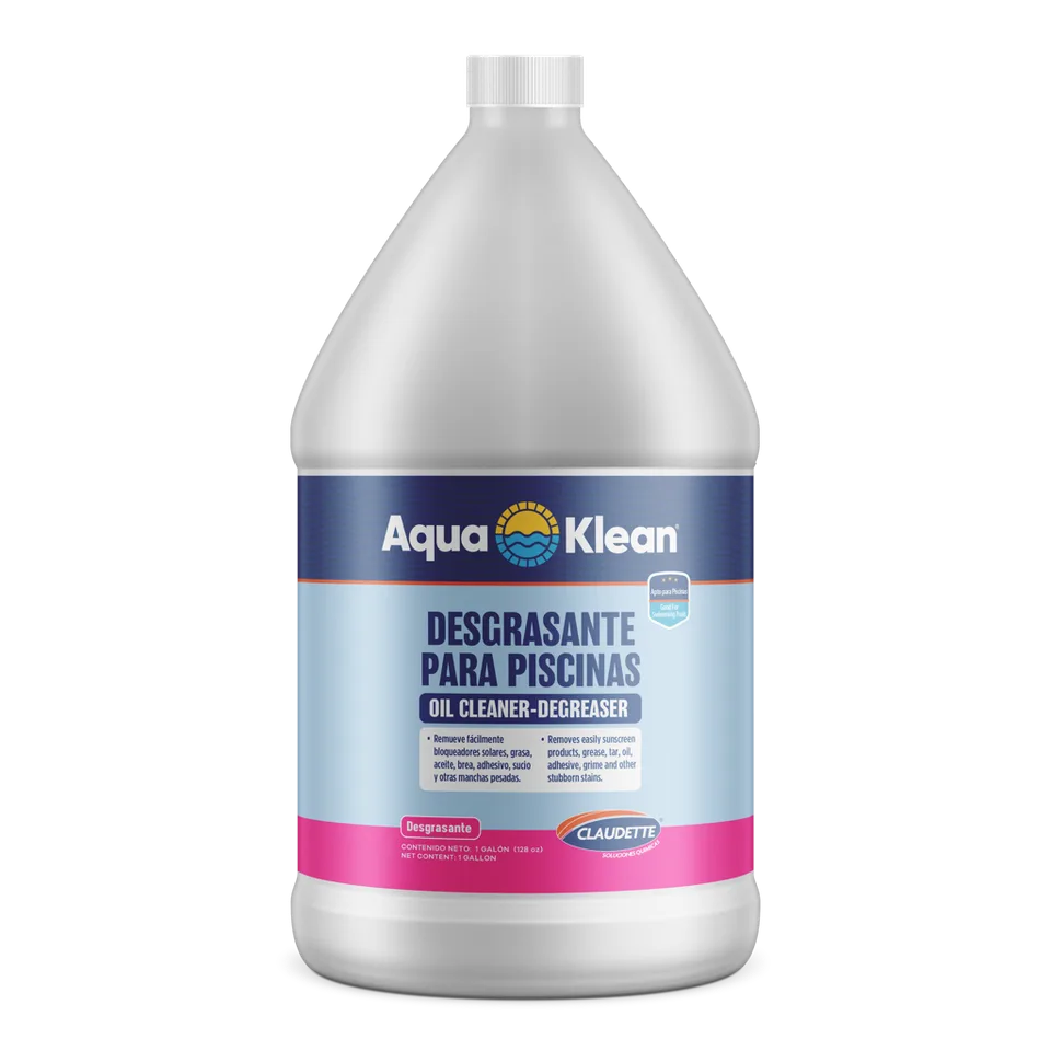 DESGRASANTE P/PISCINA 1 GALON AQUA KLEAN CLAUDETTE