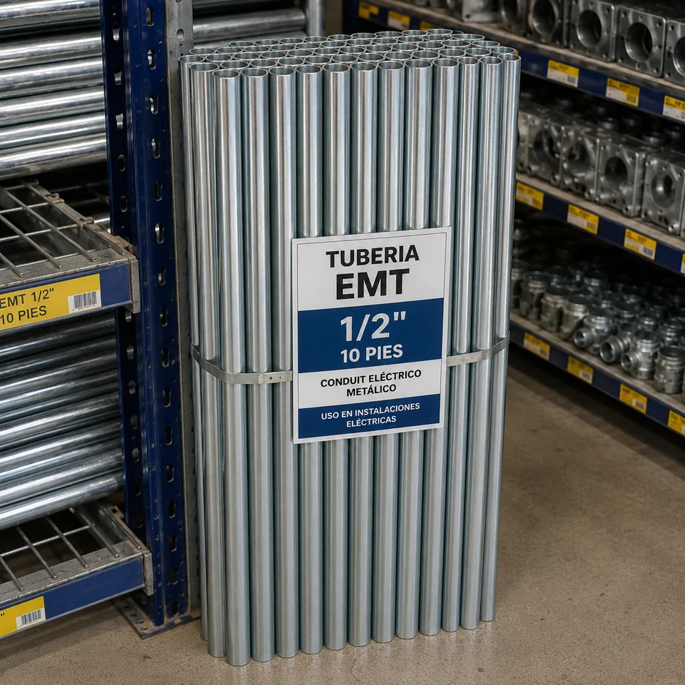 TUBERIA EMT 1/2" 10 PIES