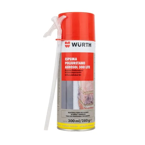 ESPUMA POLIURETANO WURTH 300ML