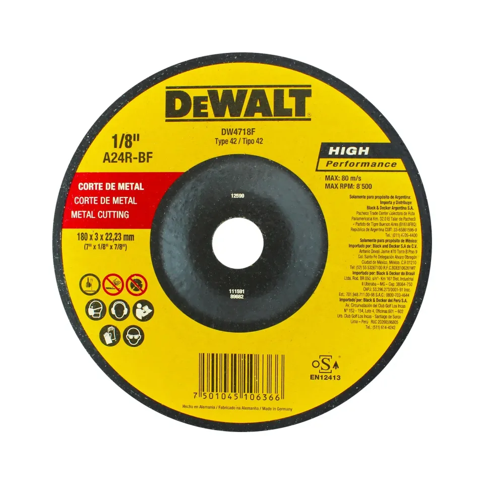 DISCO DEWALT C/CONCRETO 7X1/8X7/8 DW44730