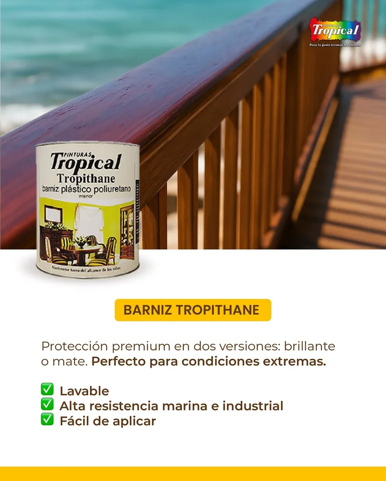 GL BARNIZ/TROP PLAST.TROPITHANE MATE