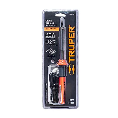 SOLDADOR P/ESTAÑO T/LAPIZ TRUPER 60W CAU-60