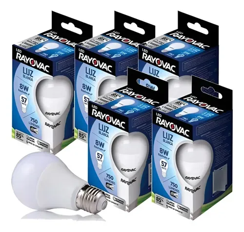 BOMBILLO RAYOVAC LED 8W EN CAJA LED8W BV1