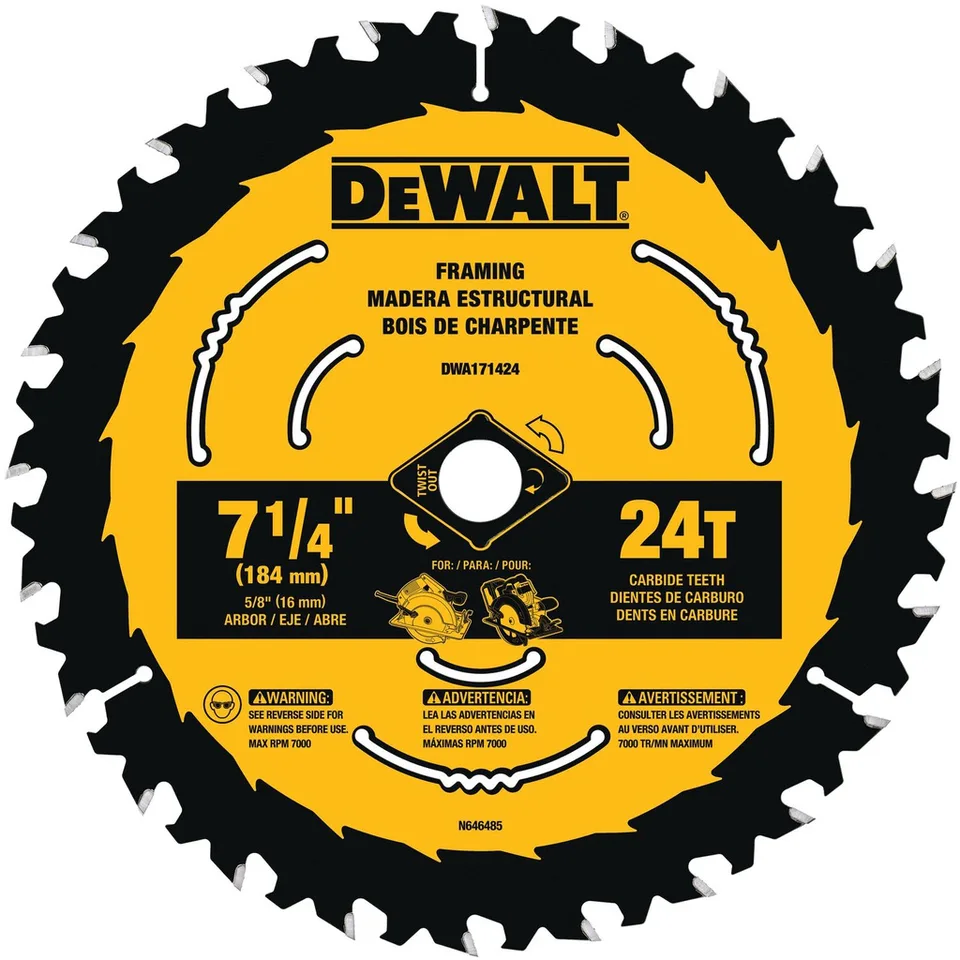 DISCO DEWALT P/SIERRA 7 1/4 24 DTS. DWA171424