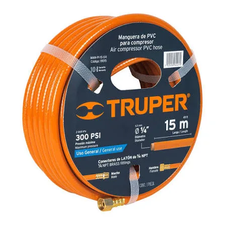 MANGUERA P/COMPRESOR TRUPER MAN-AP-15-1/4