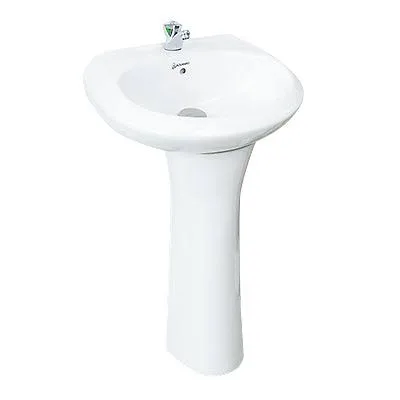 LAVAMANO AQUAMAX BLANCO CON PEDESTAL