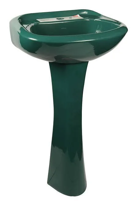 LAV-116 LAVAMANO VERDE C/PED FERMETAL