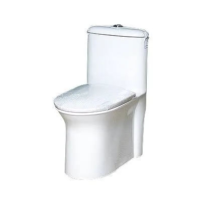 IND-117: INODORO BLANCO CUAD. 1 PZA. FERMETAL