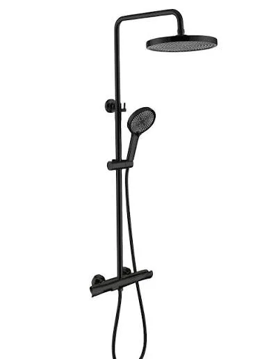 SHP-102 SHOWER PANEL FERMETAL INOX. NEGRA