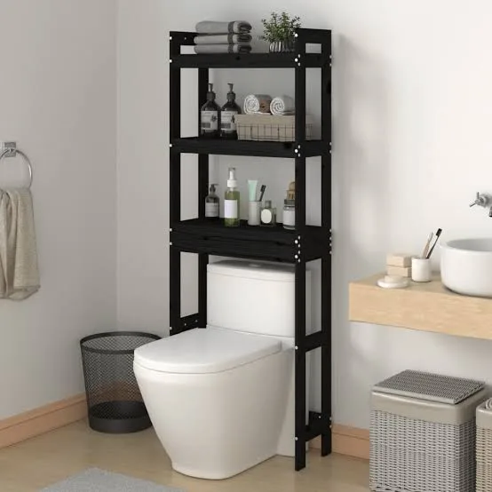 ESTANTE P/BAÑO NEGRO FIRSO JRA-2251-8-BK