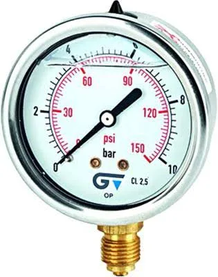 MANOMETRO C/GLISERINA 0-100PSI IBER