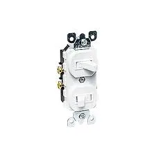 TOMACT. LEVITON BLANCO DOBLE 15A 5320-WCP