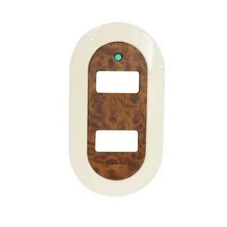 PLACA NUVA 2 HUECO BTICINO CAOBA 503NU/2RN