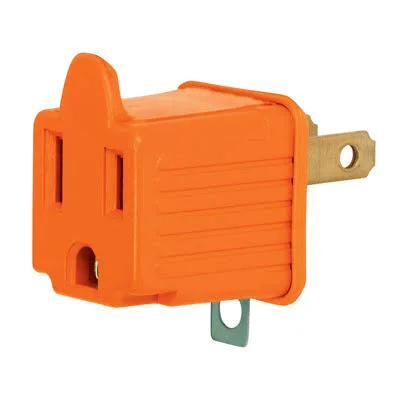ENCHUFE 3SAL NARANJA TROEN T/F TR-LT-01