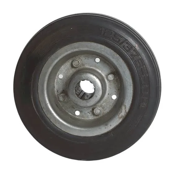 RUEDA DE GOMA NEGRA FIJA 150MM TW