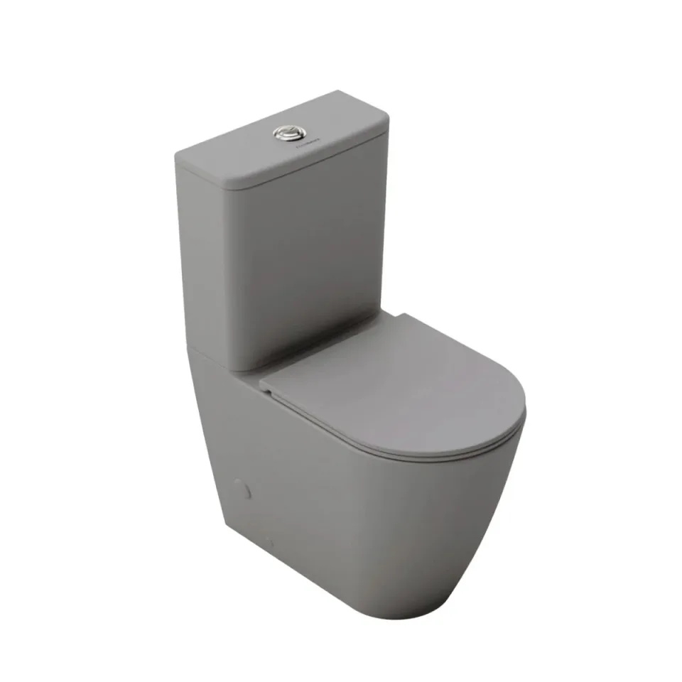 IND-114 INODORO FERMETAL 1PZS GRIS MATE